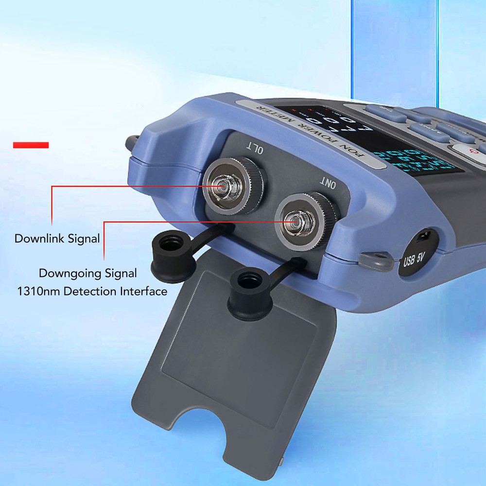 Optical Fiber Power Meter Digital Optic Cable PON Tester Testing Tool Set♪