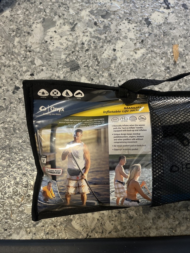 ONYX M-24 ESSENTIAL MANUAL INFLATABLE LIFE JACKET