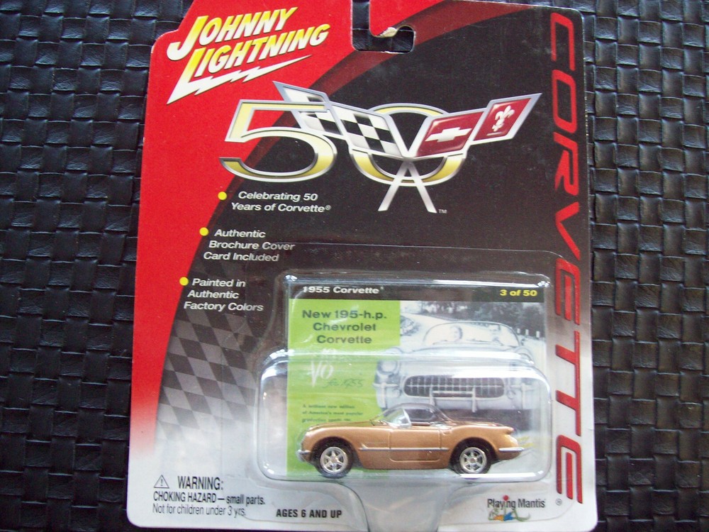 JOHNNY LIGHTNING 1/64 1955 CHEVY CORVETTE  DIECAST...