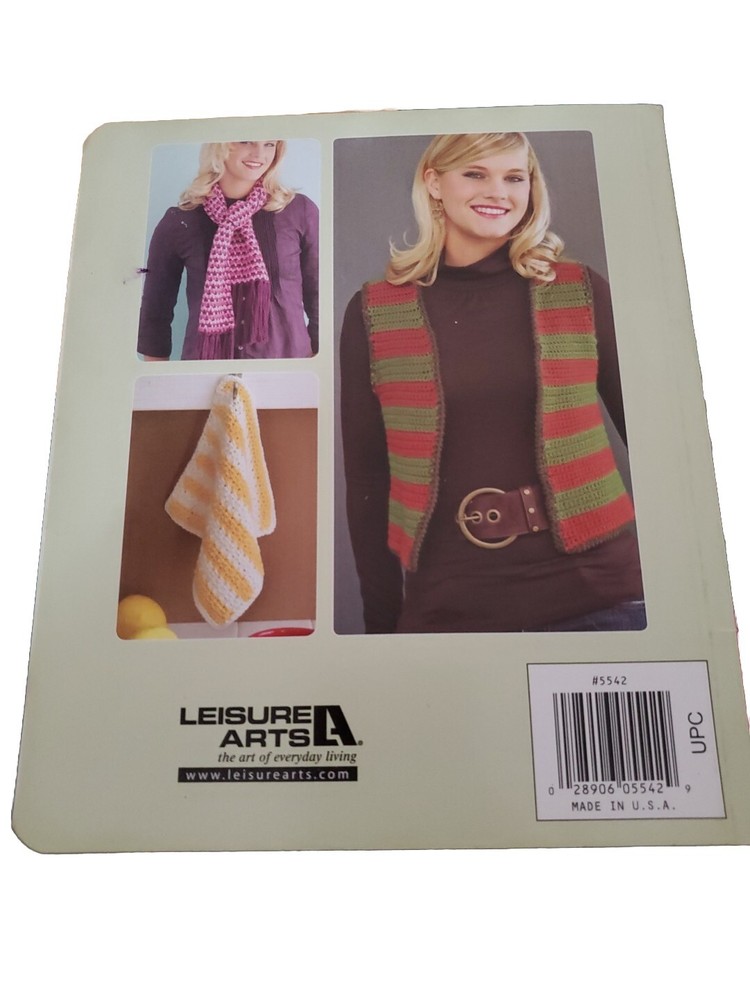 LEARN TO CROCHET Leisure Arts Right Left Instructions Pattern Book Paperback