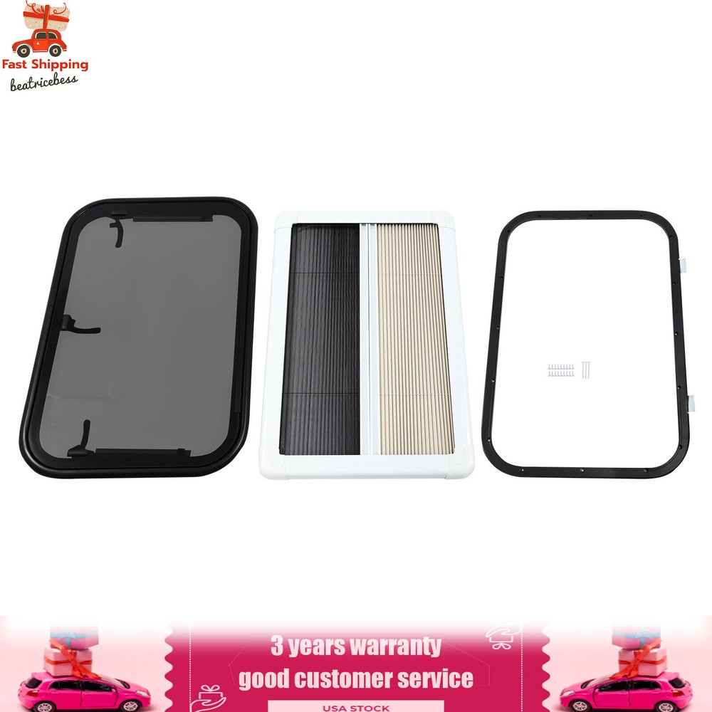 RV Push Out Window Exit Window Trailers Vans Trucks Rectangular Venting Window