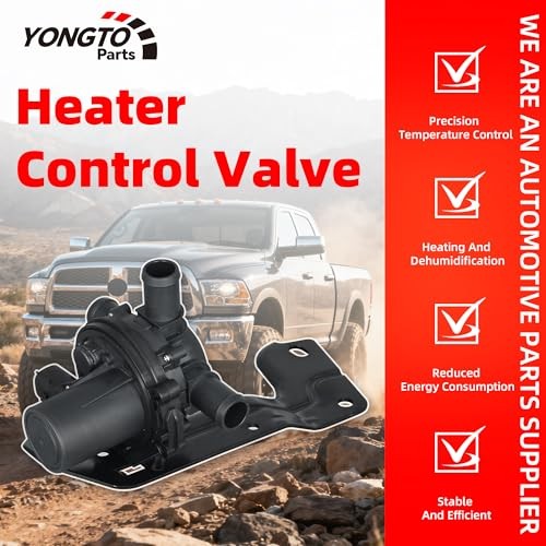 52014892AC 3-Way Coolant Heater Control Valve w/Bracket Compatible with Dodge