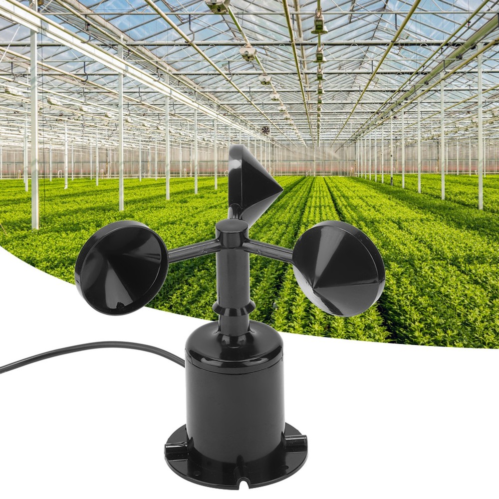 Environment Anemometer Output Pulse Type Three Cups Wind Speed Sensor