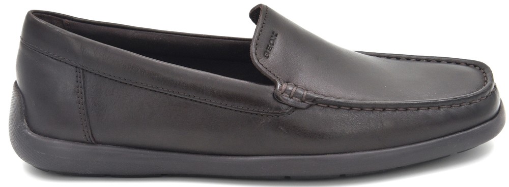 Geox Men's Devan Loafer Leather Brown