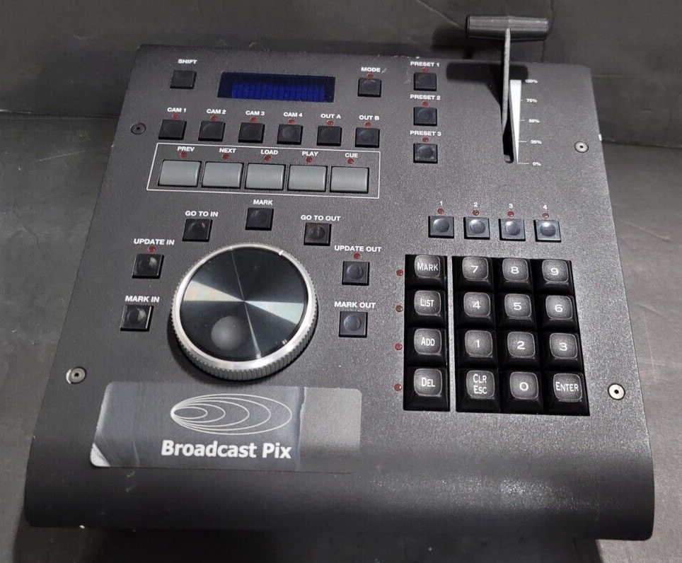 AS IS Untested Broadcast Pix ES-SLOMOJ-GEEVS Controller