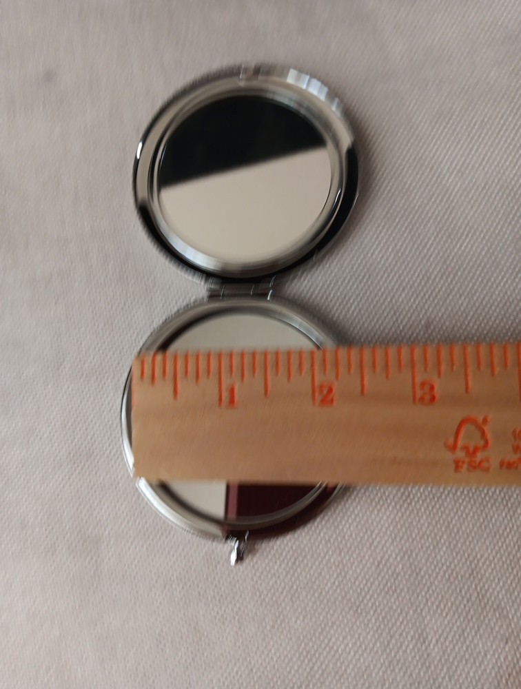 Monogrammed Compact Purse Mirror