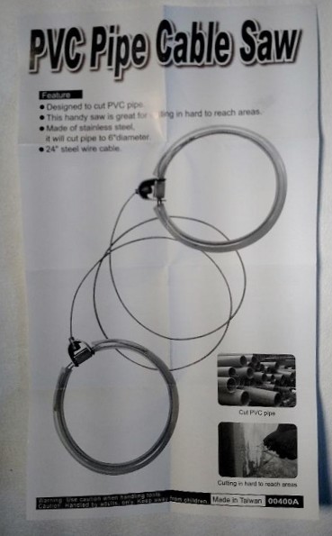 PVC Pipe Cable Saw 24 inch Stainless Steel Wire Cable - 2 Pack