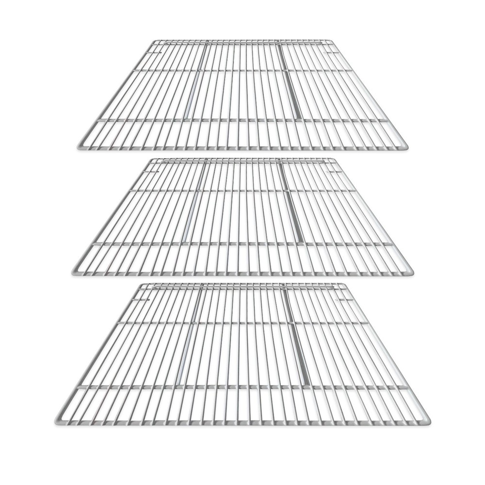 Replacement type three-piece shelf for commercial Freezer and Refrigerator