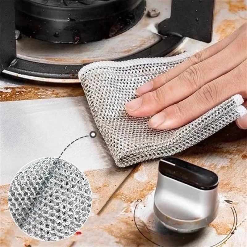 20pcs Multipurpose Wire Miracle Cleaning Clothes Thickened Cleaning Sponge Scrub