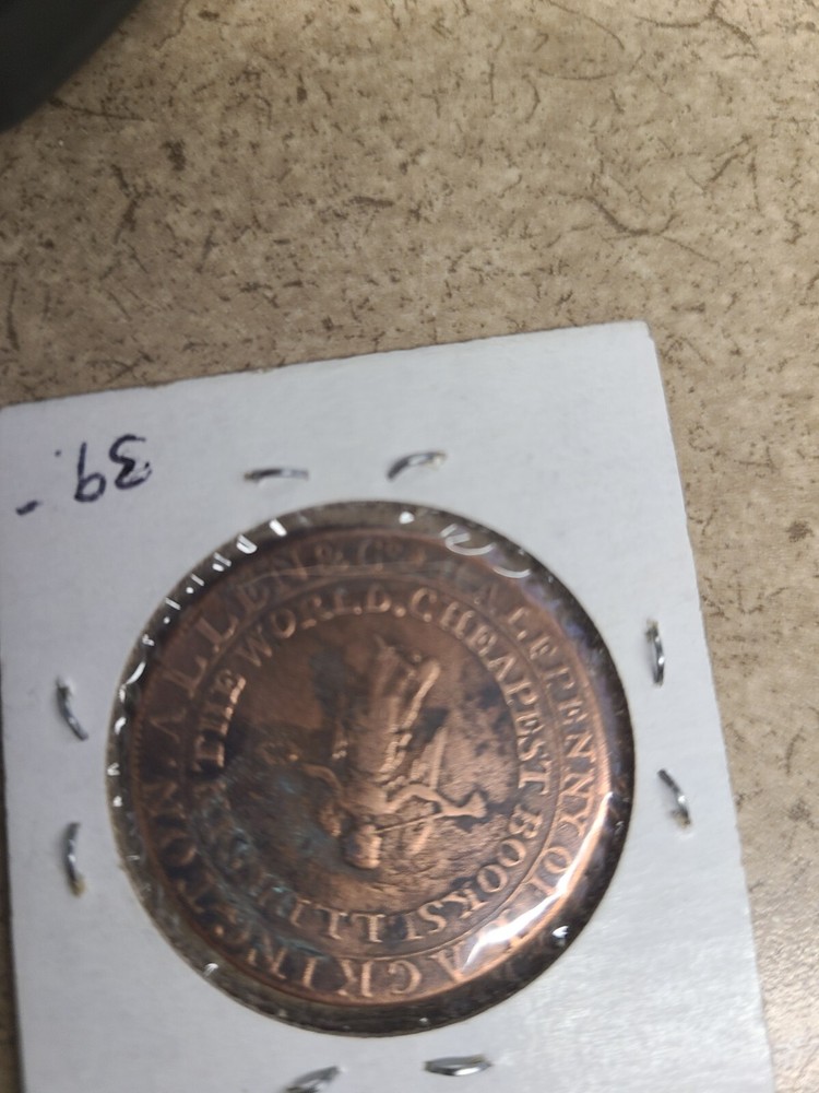 1794 Great Britain J Lackington Halfpenny Token