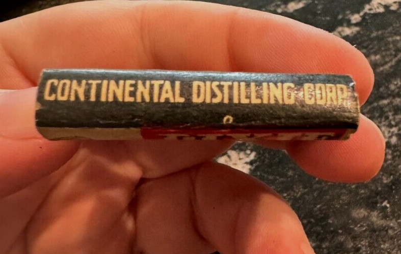 FULL UNSTRUCK DIXIE BELLE GIN - RITTENHOUSE SQUARE RYE PACK MATCHES MATCHBOOK