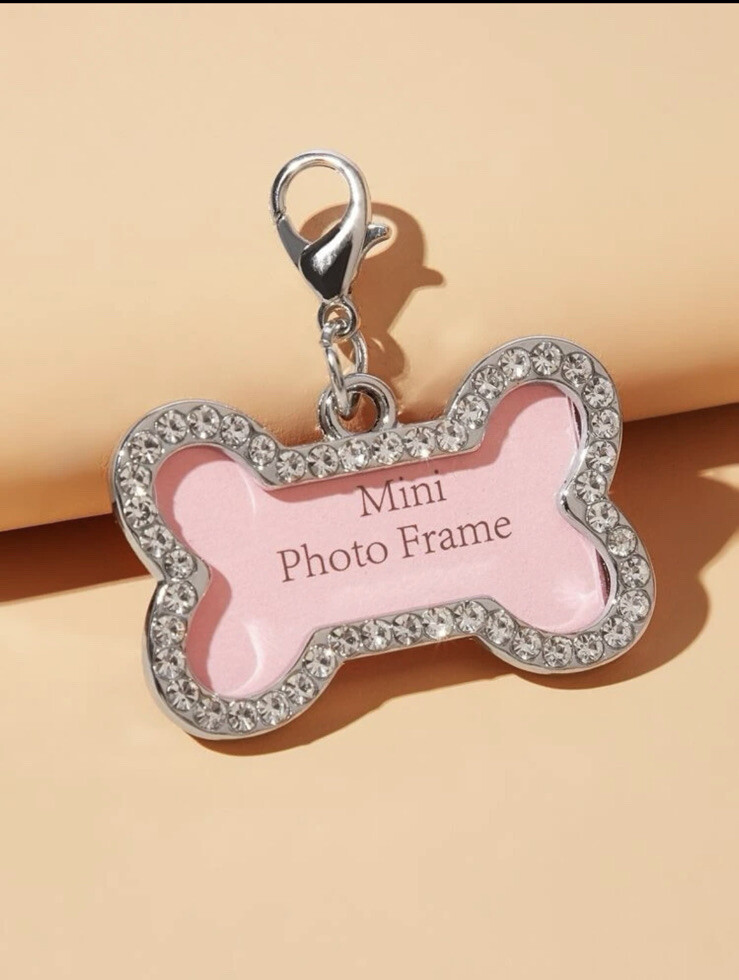 Personalized Pet Tag! Sparkle Pink Custom ID Cat/ Dog Identification Tag
