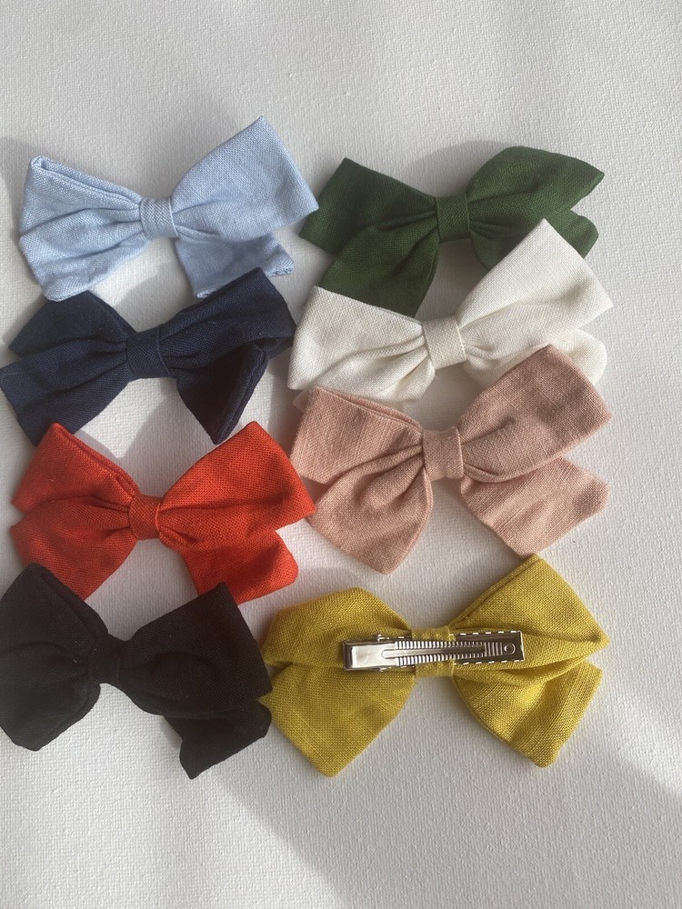 3” Cotton Bows Set Of 8