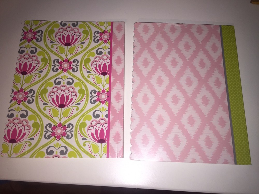 Initial P Notepad AND Coordinating Floral Notepad NEW