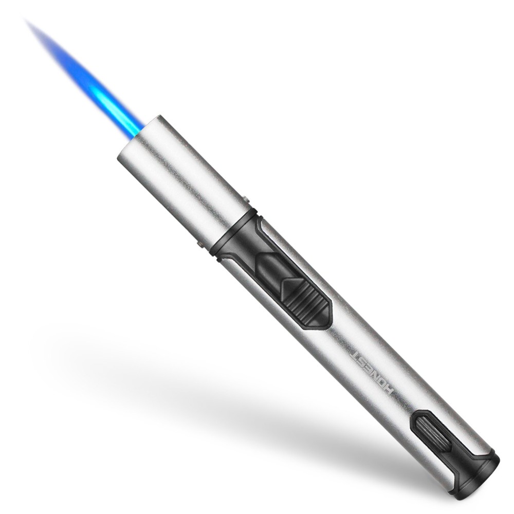 2 Pack Butane Torch Lighter Refillable Pen Lighter Adjustable Jet Flame Butane