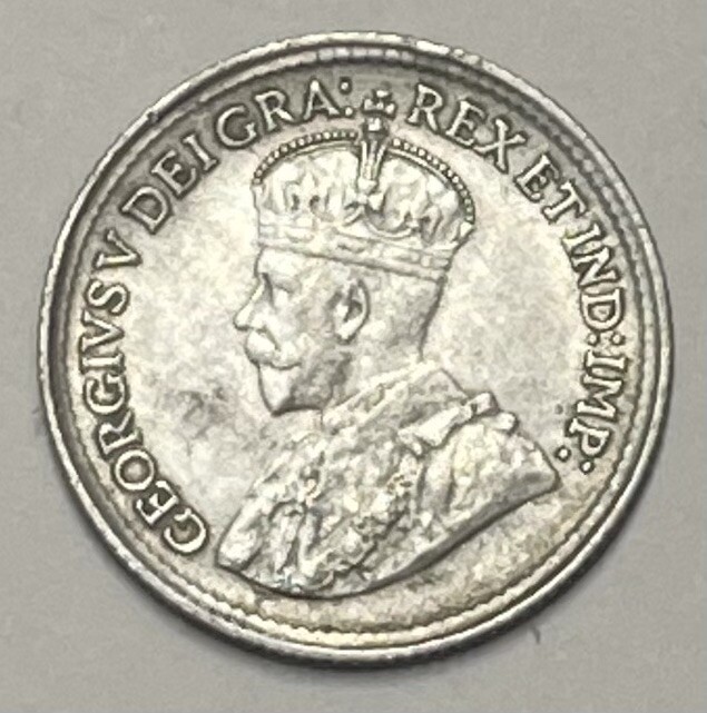 1920 FIVE CENT, CANADA COIN, FREE SHIPPING