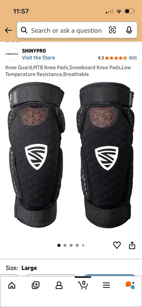 Shinypro Knee Pads Large