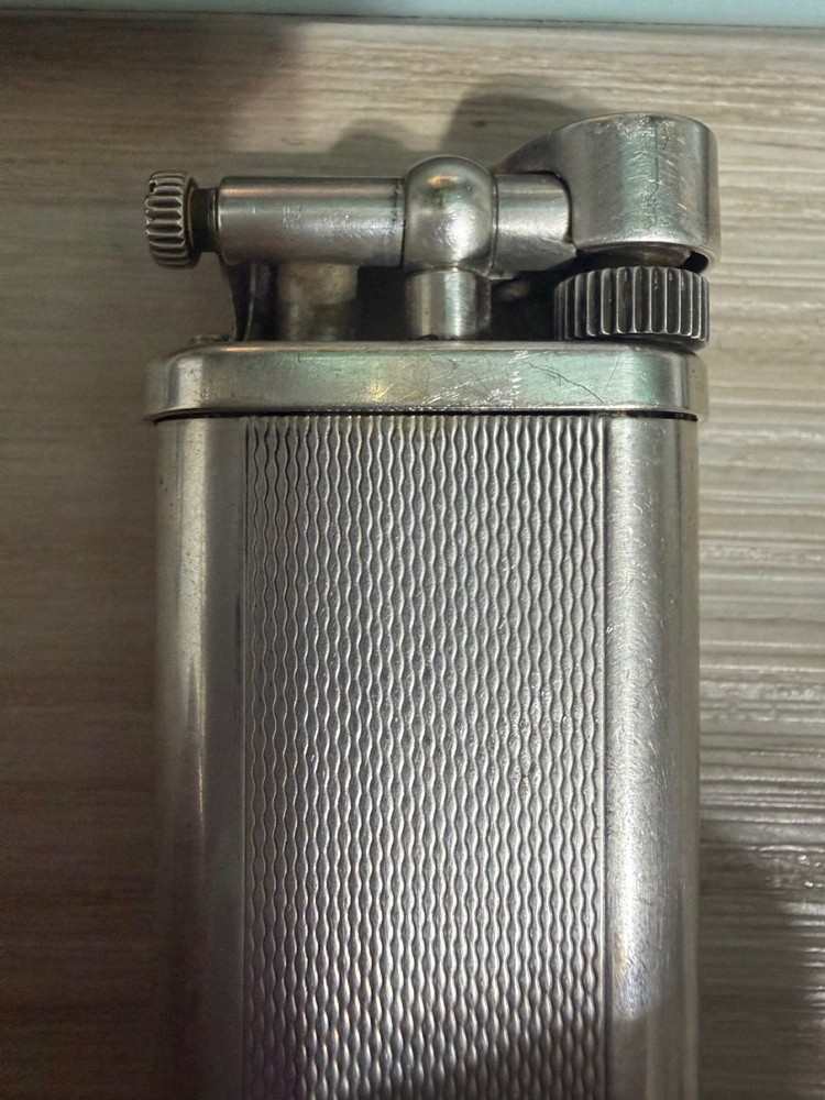 Dunhill Engine Turned Silver Plated Lighter 113267