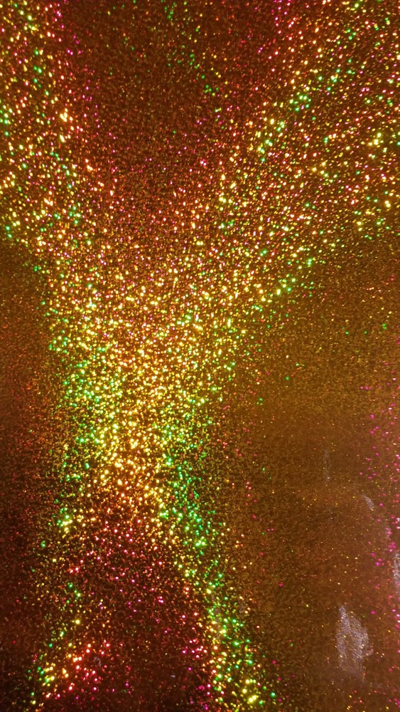 Orange Sequins Sign Vinyl 24" x 30ft