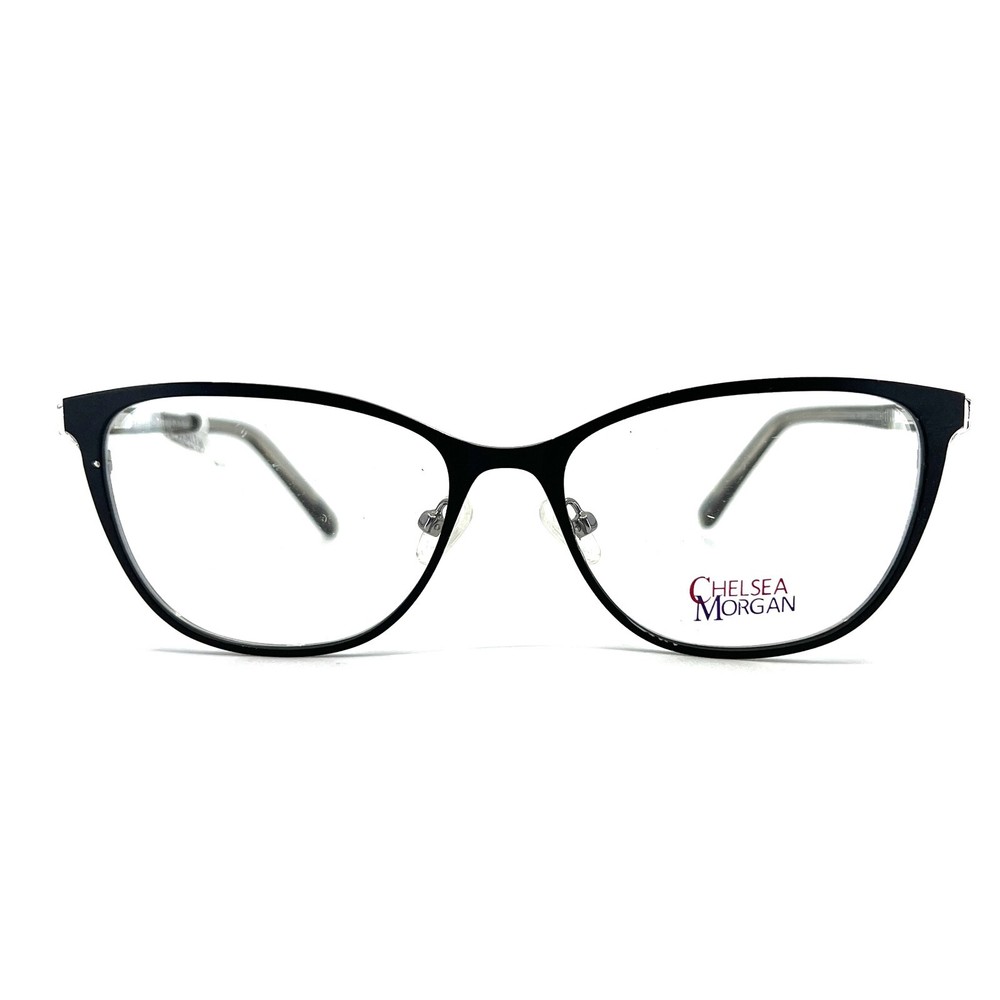 Chelsea Morgan CM8009 BK Eyeglasses Frames Green Rectangular 54-16-140