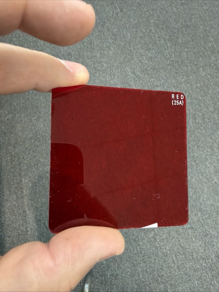 Tristar Optical Resin Filter with Surface Hardened red 25a