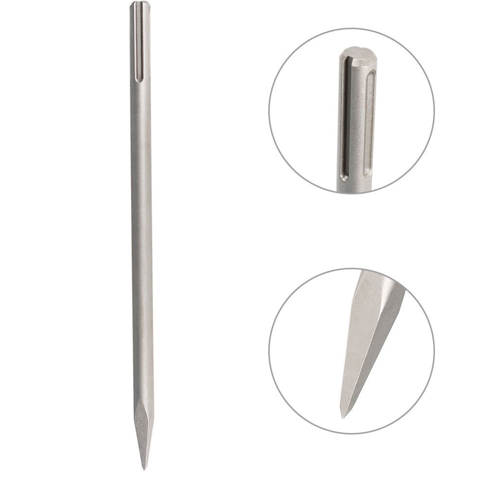 3 Pack 16 Inch SDS Max Chisel Rotary Hammer Drill Chisel Bits For Drilling