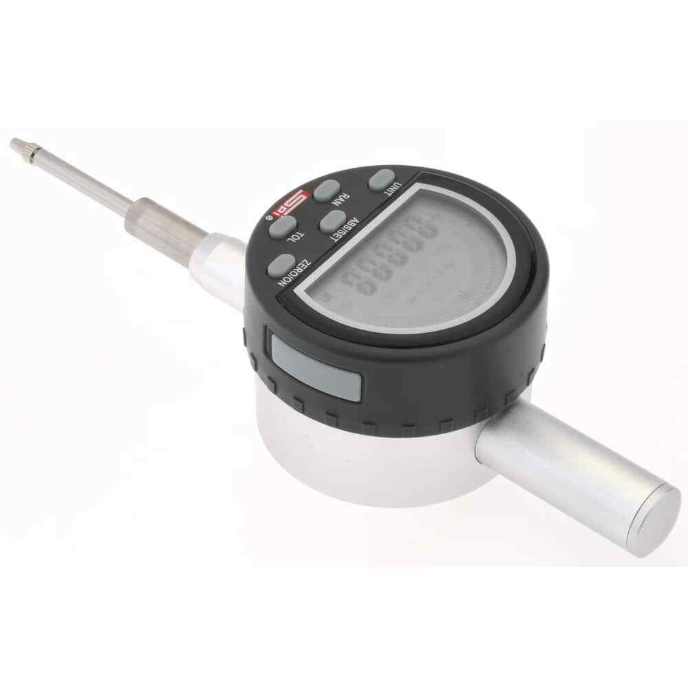 SPI 0 to 1" Range, 0.0001" Graduation, Electronic Drop Indicator Flat & Lug B...