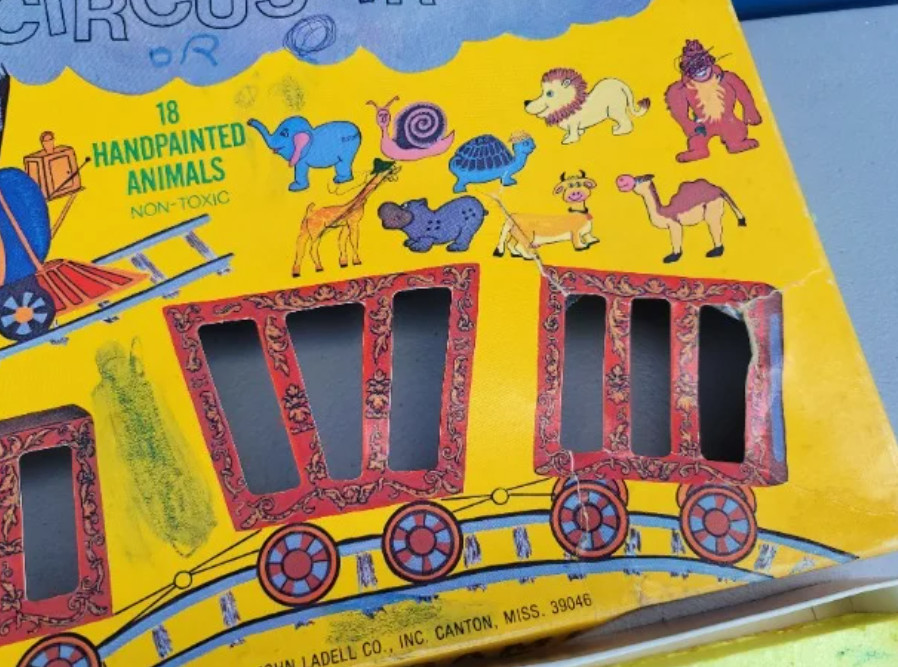 Very Rare 1976 John Ladell Circus Train Board Game