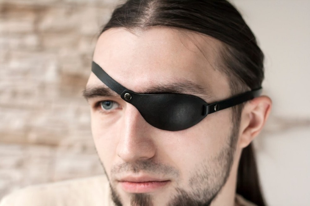 Eye Patch, Leather Eye Patch, Small Eye Patch, Slim Eye Patch, Custom Eye Patch