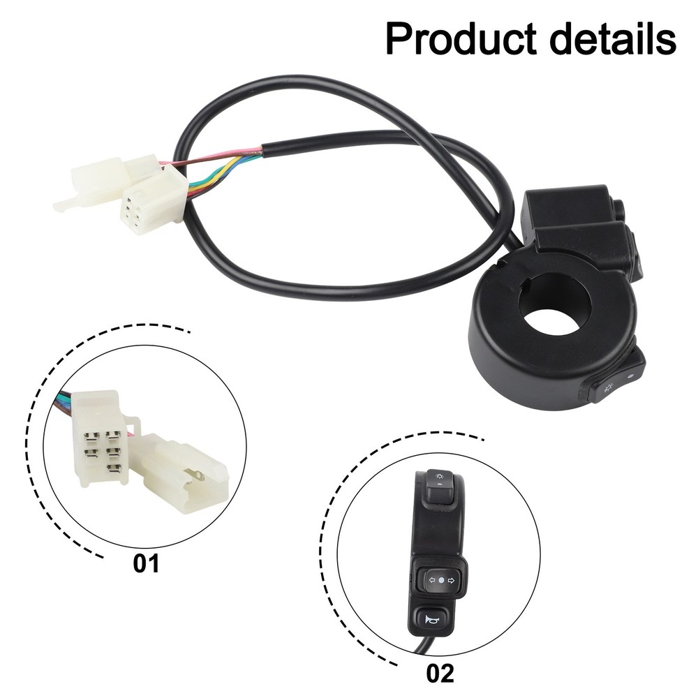 Practical and Reliable 3 In1 Motorcycle Switch for ATV Quad Headlights