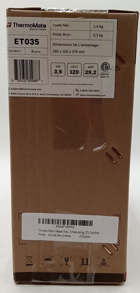 Thermomate Mini Tankless Electric Water Heater ET035