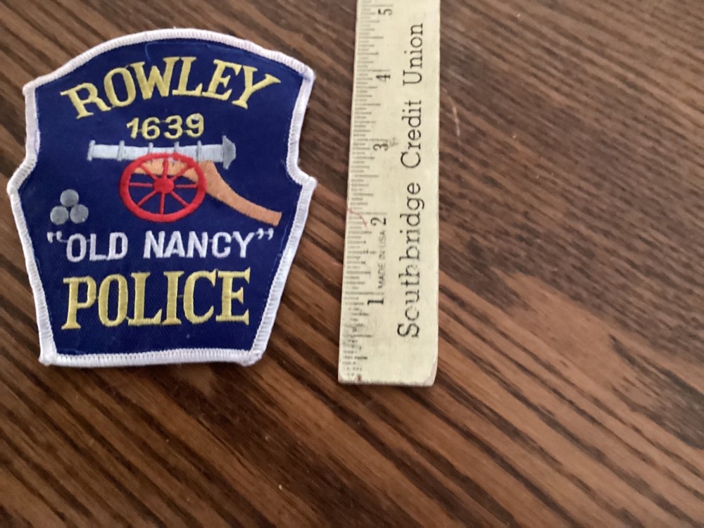 Rowley Massachusetts early vest   patch Bx AA # 12