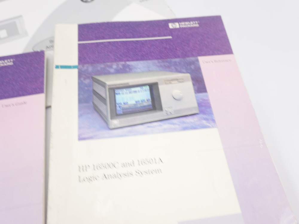 HP 16500C Logic Analyzer Mainframe Tested Disks Manuals Cables No Modules