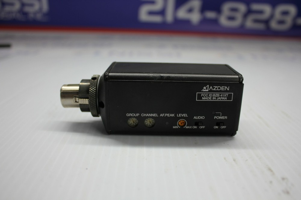 AZDEN 200UPR WIRELESS RECEIVER WITH 51XT UHF TRANSMITTER
