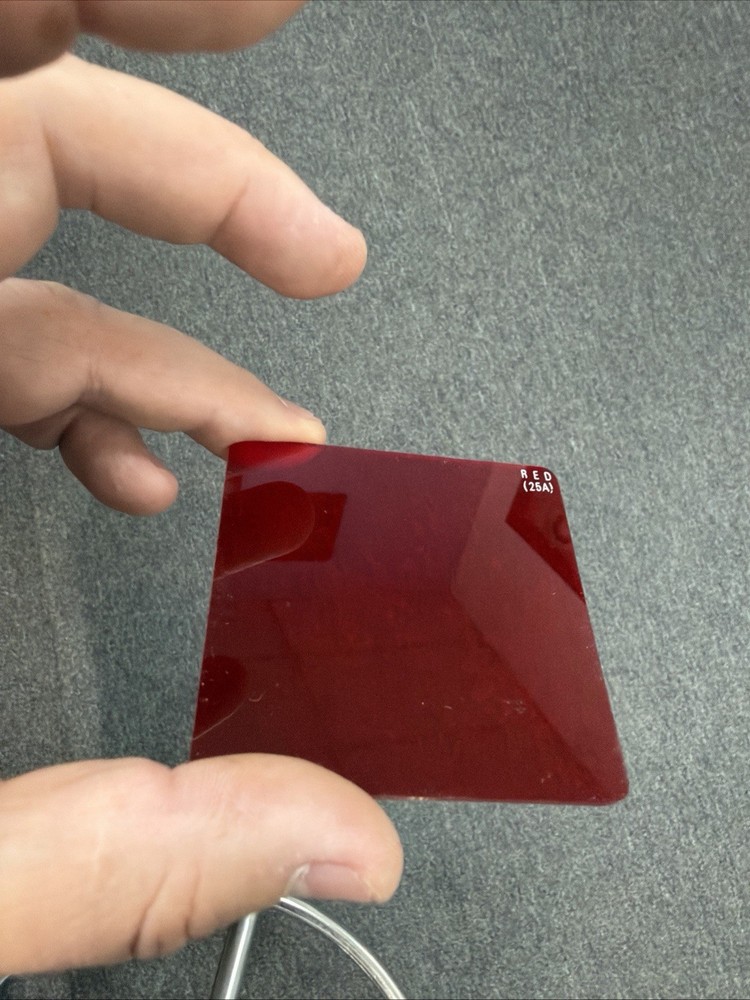 Tristar Optical Resin Filter with Surface Hardened red 25a