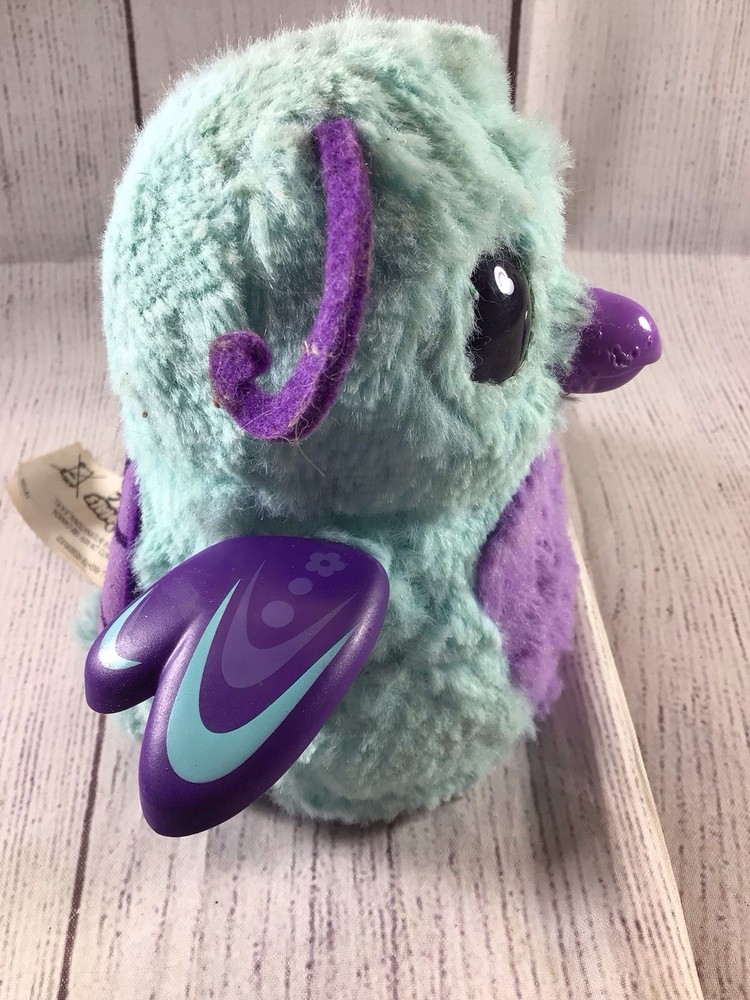 Spinmasters Blue Purple Bird Hacthimals Interactive Pet Toy