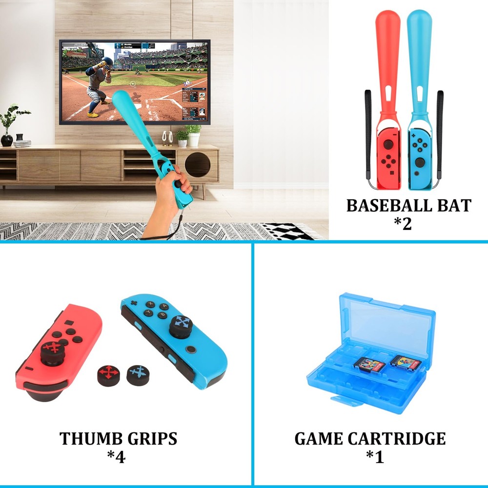 WEILE Switch Sports Accessories Bundle - Accessories, red, blue
