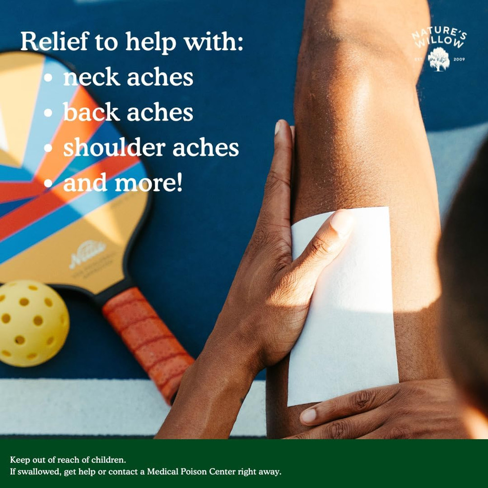 Relief Patches – Fast-Acting, Plant-Based Topical Solution to Help with Sore Mus
