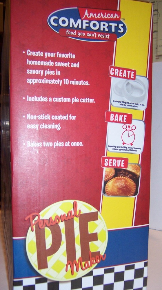 VINTAGE AMERICAN COMFORTS PERSONAL PIE MAKER - NEW IN BOX