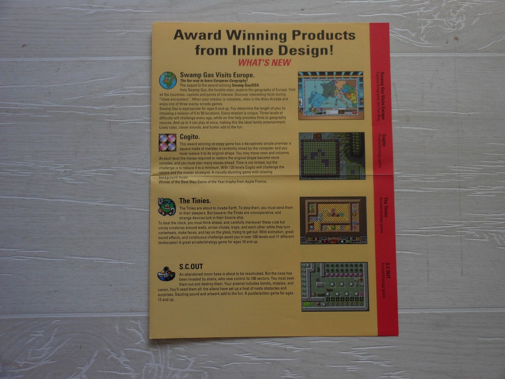 Macintosh Software Games, Solitaire - 1994 & The Tinies - 1992