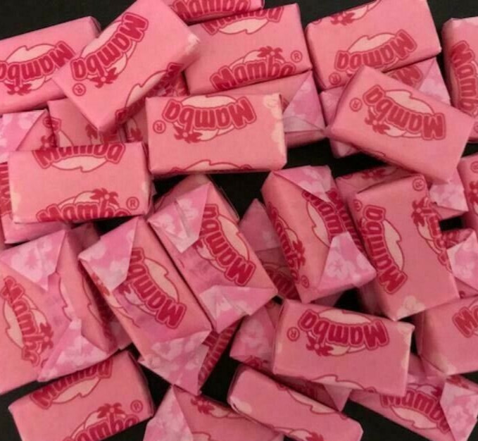 Mamba Tropic Fruit Chews BULK CANDY- 50 PIECES "PEACH-PASSIONFRUIT" Flavored