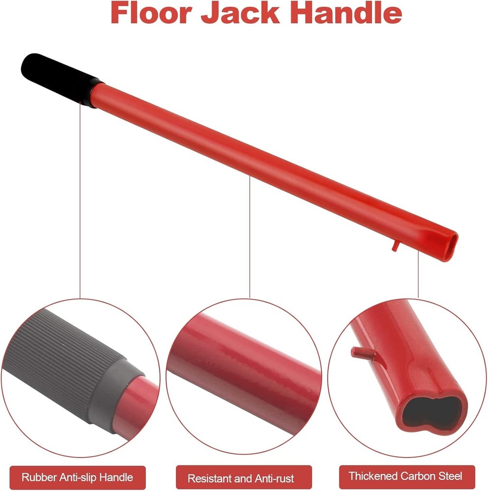 2 Ton Floor Jack Handle Replacement,Horizontal Hydraulic Jack Handle for Car