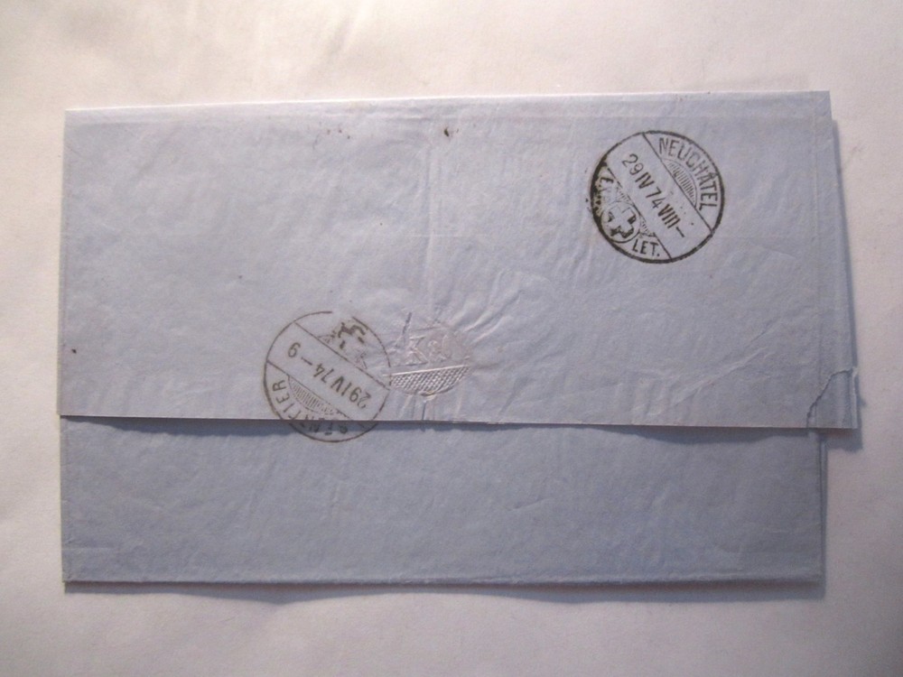 1874 SWITZERLAND BERN COVER