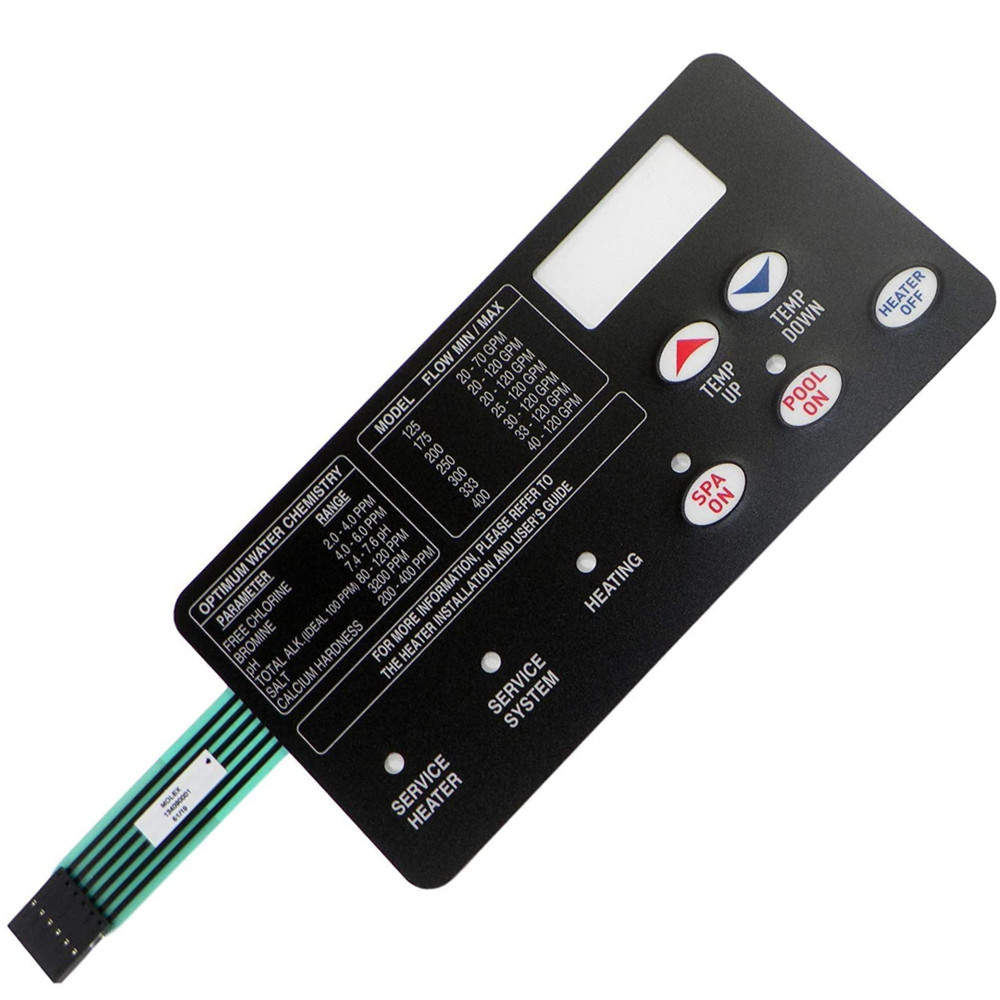 Switch Membrane Pad for Pentair Pool Heater 472610Z and Sta-Rite 42002-0029Z NEW