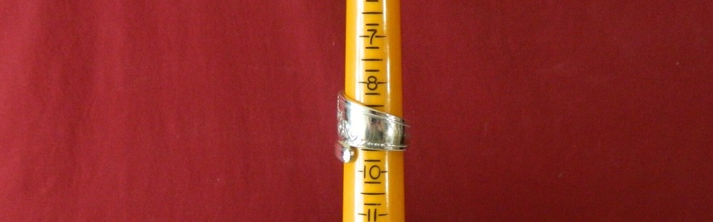 5 Silver Plated Spoon Rings Size 7 - 8 - 9 - A