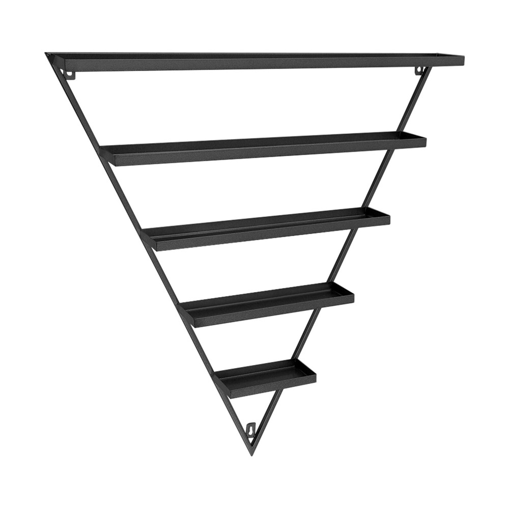 10Pcs Cosmetics Nail Polish Racks 5-Tier Triangular Wall-Mount Display Racks