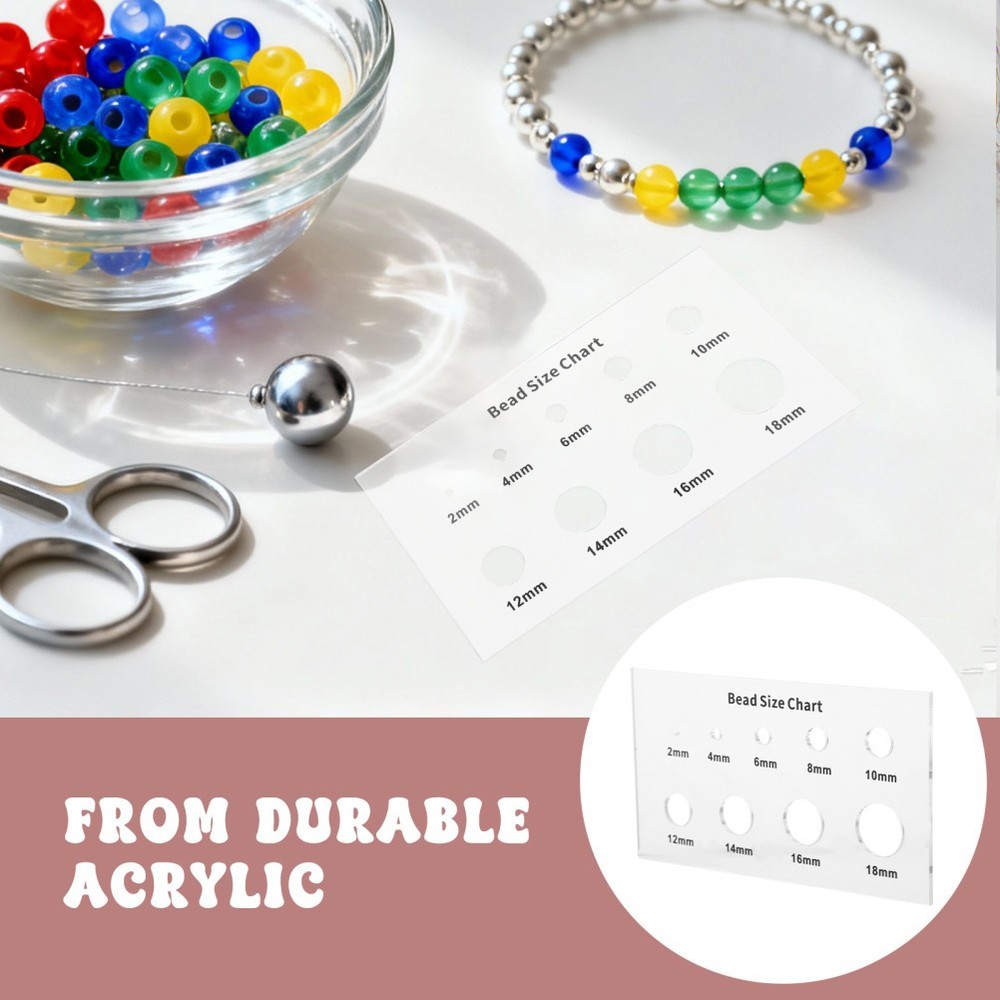 Bead Measuring Tool for Round Objects Reference Guide Measurement
