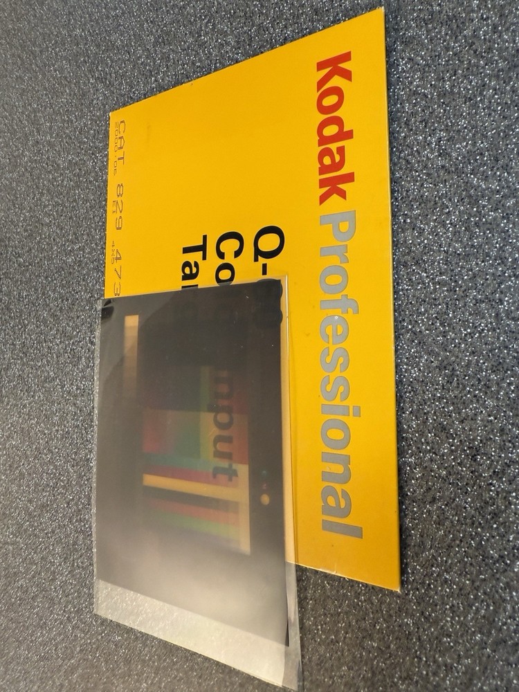Kodak Q-60 E1 Color Input Target 4x5