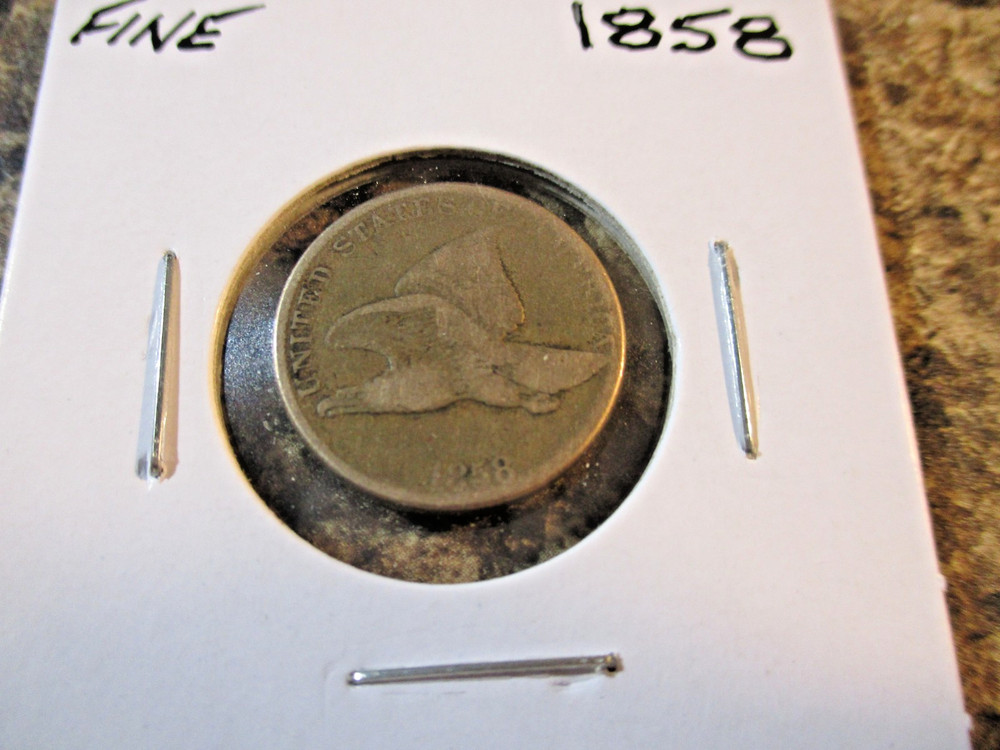 1858 FLYING EAGLE CENT FINE    A78