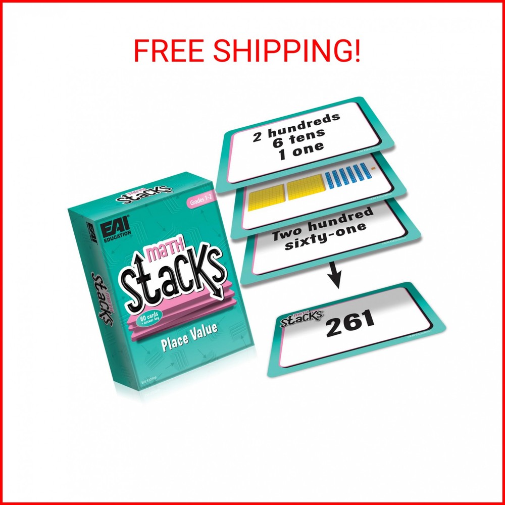 EAI Education Math Stacks Place Value Game: Grades 1-2